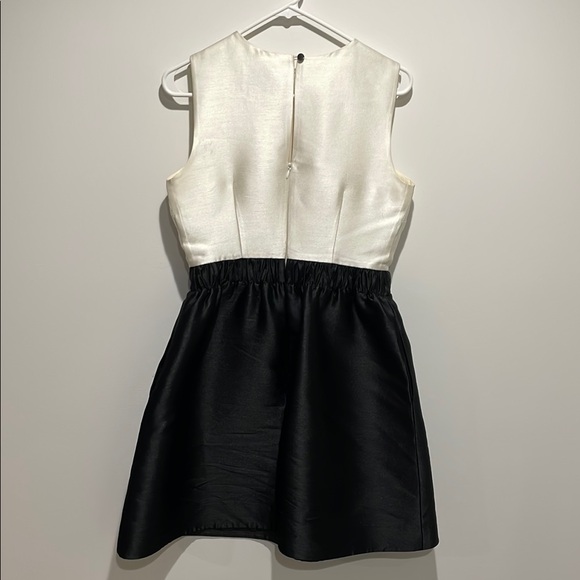 Kate Spade | Black and White Pleated Mini Dress - Picture 5 of 6
